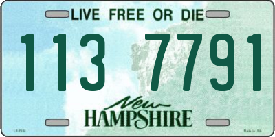 NH license plate 1137791