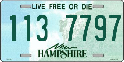 NH license plate 1137797