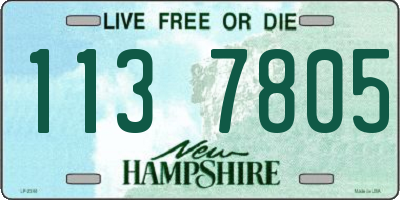 NH license plate 1137805