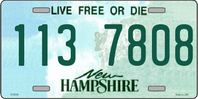 NH license plate 1137808