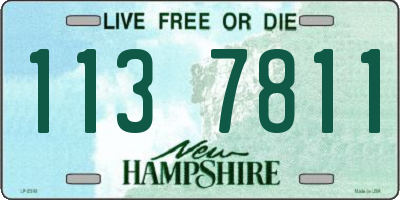 NH license plate 1137811