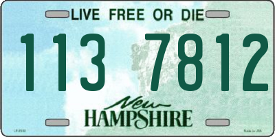 NH license plate 1137812