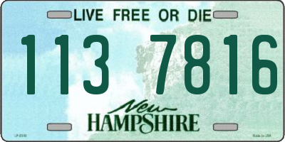 NH license plate 1137816