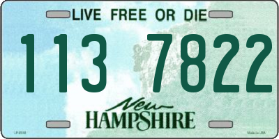 NH license plate 1137822
