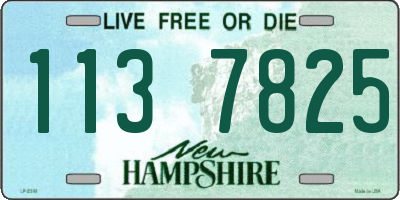 NH license plate 1137825