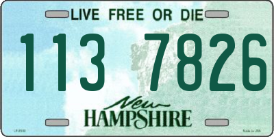 NH license plate 1137826