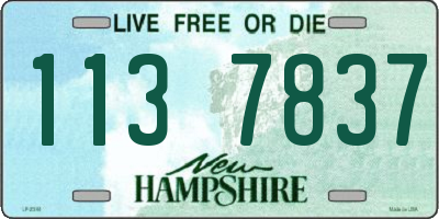 NH license plate 1137837