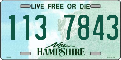 NH license plate 1137843