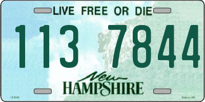 NH license plate 1137844