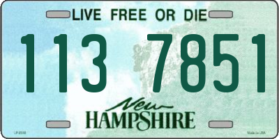 NH license plate 1137851
