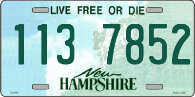 NH license plate 1137852