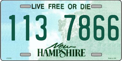 NH license plate 1137866