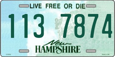 NH license plate 1137874