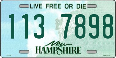 NH license plate 1137898