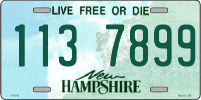 NH license plate 1137899