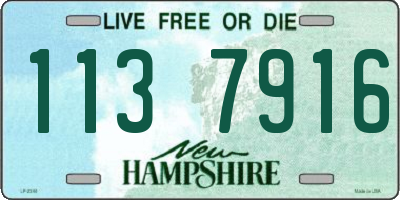 NH license plate 1137916
