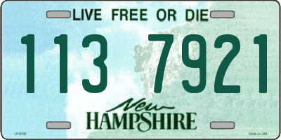 NH license plate 1137921