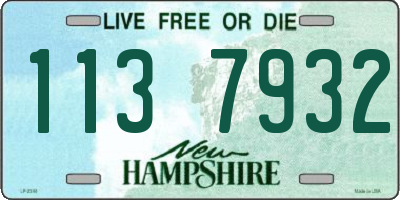 NH license plate 1137932