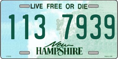NH license plate 1137939
