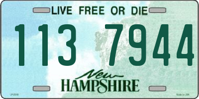 NH license plate 1137944