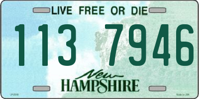 NH license plate 1137946
