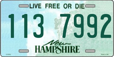 NH license plate 1137992