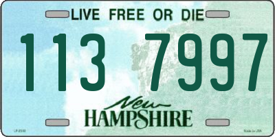 NH license plate 1137997