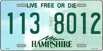 NH license plate 1138012