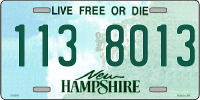 NH license plate 1138013