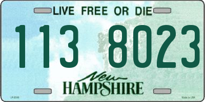 NH license plate 1138023