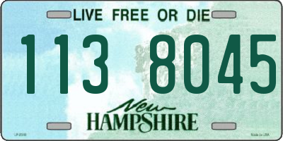 NH license plate 1138045