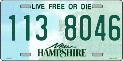 NH license plate 1138046