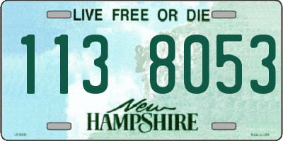 NH license plate 1138053