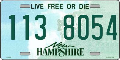 NH license plate 1138054