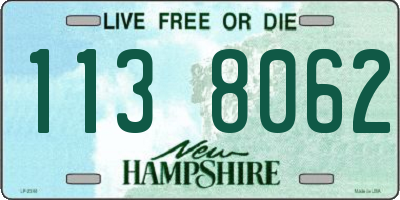 NH license plate 1138062