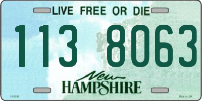 NH license plate 1138063