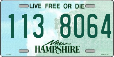 NH license plate 1138064