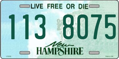 NH license plate 1138075