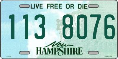 NH license plate 1138076