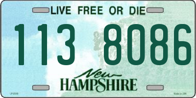 NH license plate 1138086