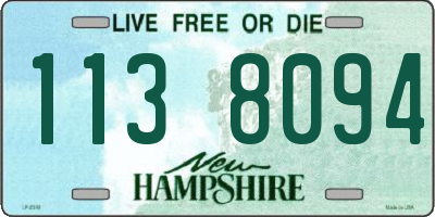NH license plate 1138094
