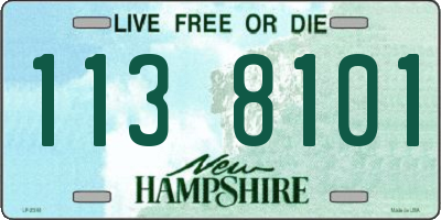 NH license plate 1138101
