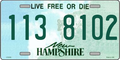 NH license plate 1138102