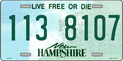 NH license plate 1138107