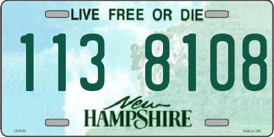 NH license plate 1138108