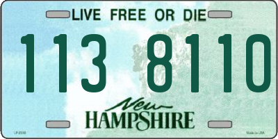 NH license plate 1138110