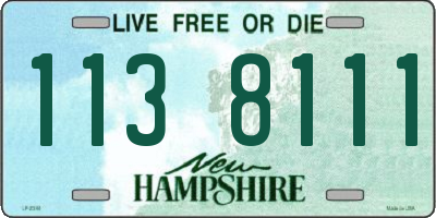 NH license plate 1138111