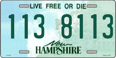 NH license plate 1138113