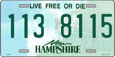 NH license plate 1138115