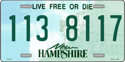 NH license plate 1138117